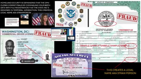 NWO HOMELAND SECURITY AND DOD GENERALS COME CLEAN. WE SEE YOUR FRAUD AT THE DMV AND STATE INC