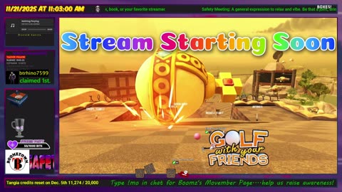 Golf with your Friends - 11/21/25 Joining a friend for a Movember Charity Stream. Destiny Later?