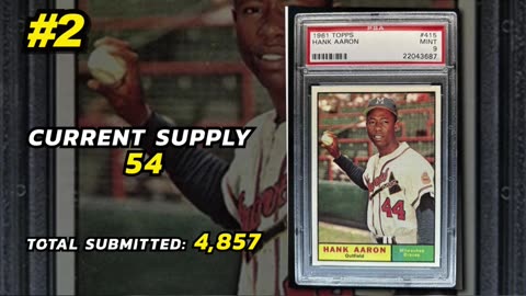 TOP 3 HIGHEST SELLING HANK AARON BASEBALL CARDS