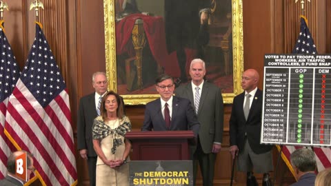 LIVE: Speaker Mike Johnson Holds News Conference on Day 29 of Gov't Shutdown...