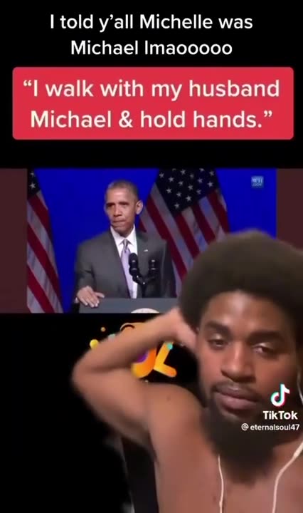 He Walks with His Husband Michael, okay?