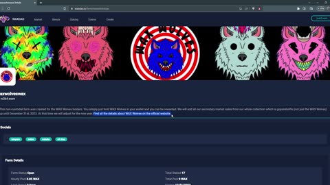 Non Custodial Farms on WAXDao 