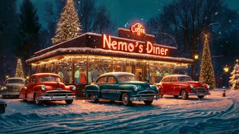 New Years Eve: 1950's Night at Nemo's Diner | Winter Oldies / Vintage Ambience / Winter Season Classics ❄️🎄 | #HappyNewYear 🎆