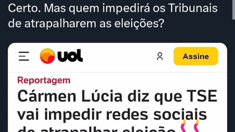 Mas quem impedirá os Tribunais de atrapalharem as eleições?