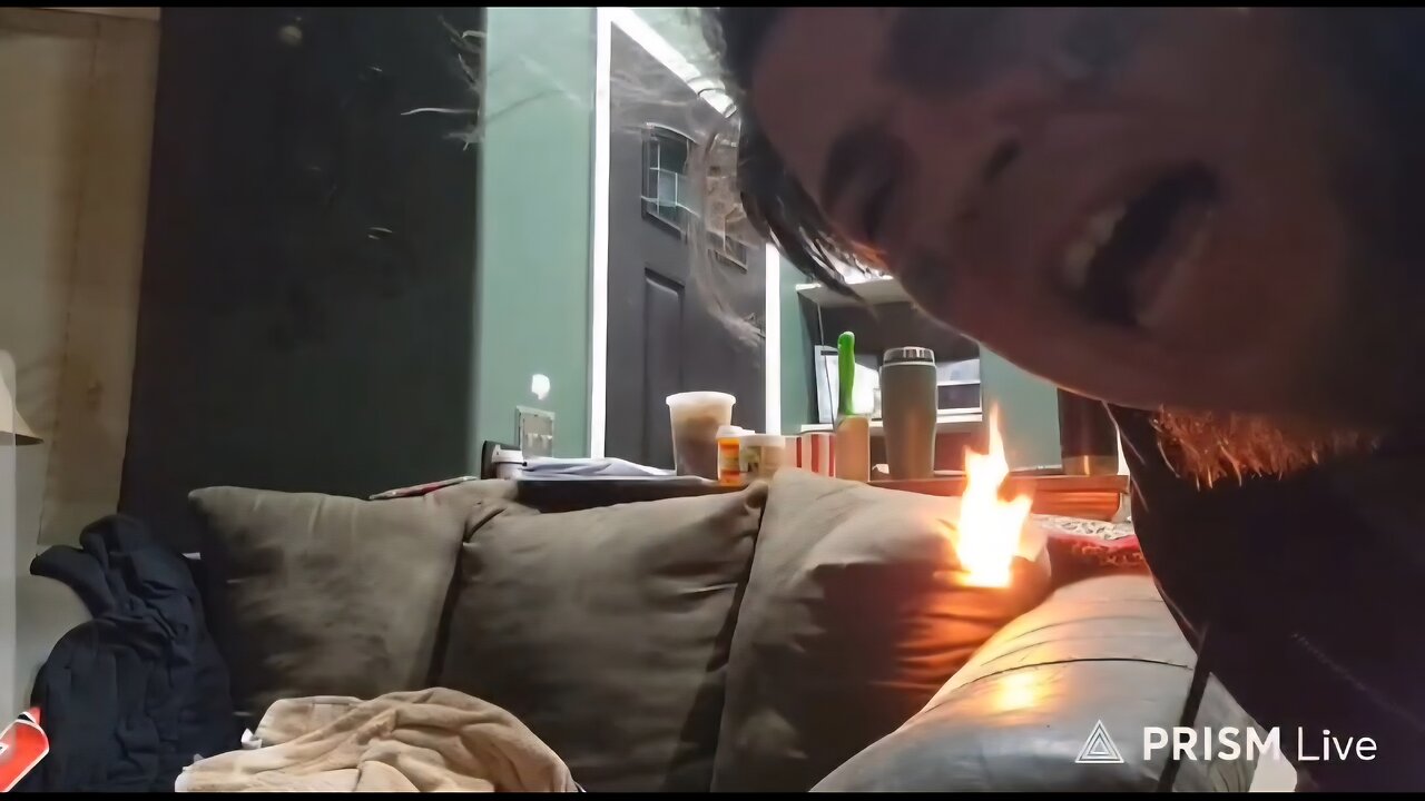 🔥⚠️🛑⚠️ (✨ ORIGINAL DELETED BY UPLOADER/STRONG LANGUAGE✨) SCRIBBLES (P4 W/CHAT) WHILE DRUNK LIGHTS COUCH ON 🔥, YELLS @ MRS, AND BANS SON FROM HOUSE 2-13-26