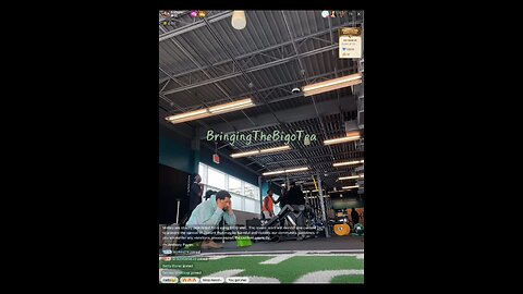 Anthony at the gym today doing all that stretching I wouldn’t be able to workout watching him