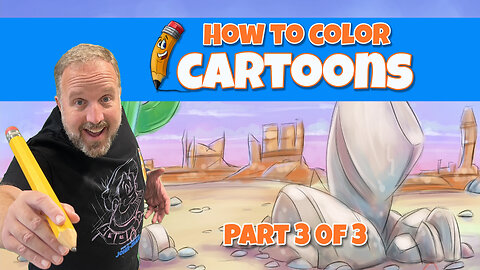 3-Part Series: How to Draw a Cartoon Background from a Western Scene!