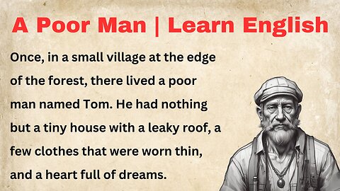 A Poor Man ✅ Learn English Through Stories ✅ Story for Listening ✅