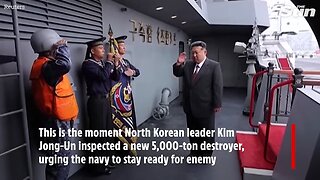Kim Jong-Un flaunts LARGEST warship ever as North Korea vows to ‘punish enemy provocations’