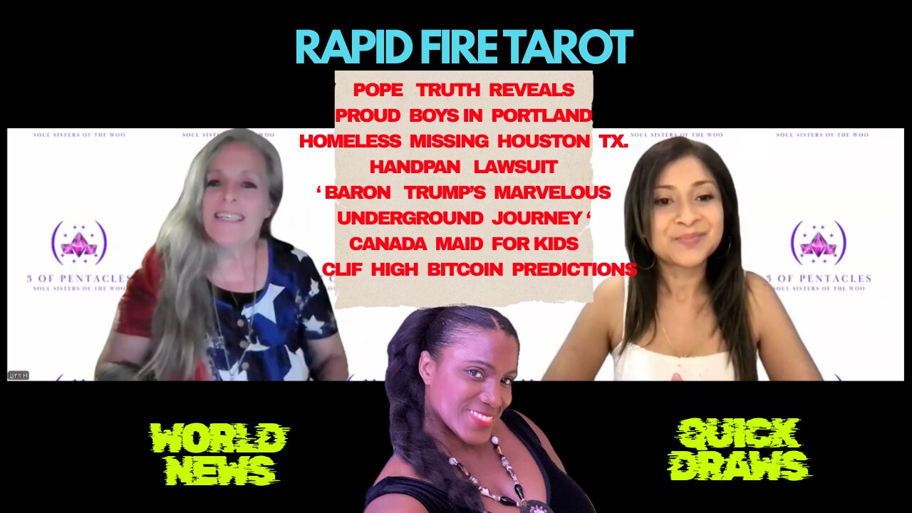 Current Event Red Pill Tarot Readings Quick Draws. What's in the Cards!
