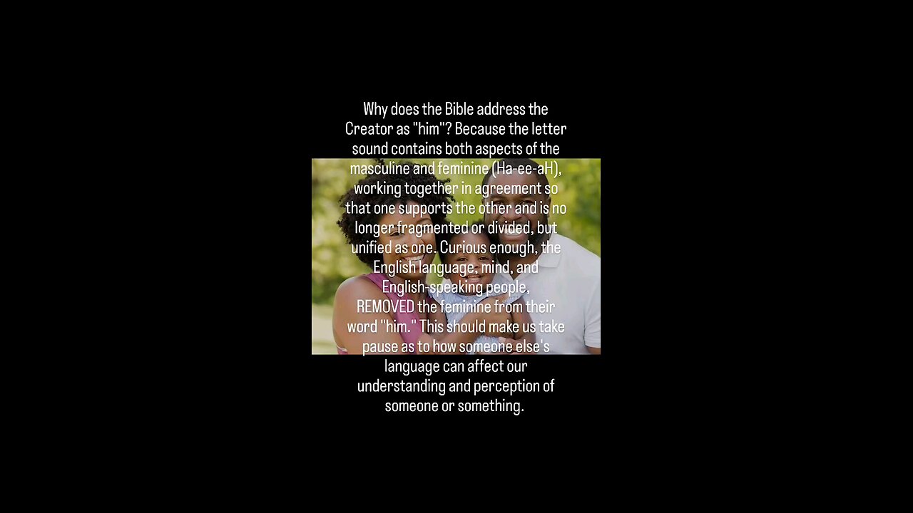 What's in the word him?