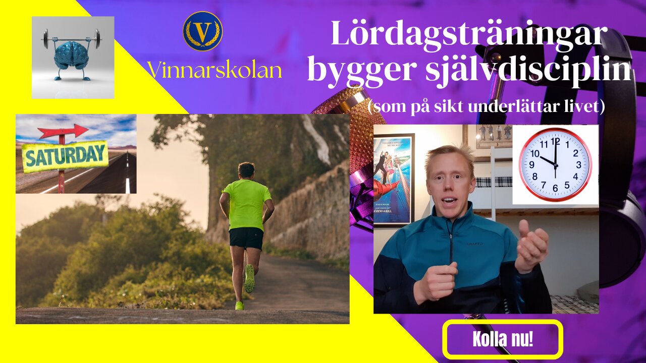 Helgträningar bygger självdisciplin (på lång sikt)