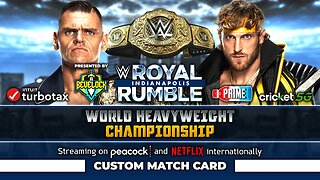 Royal Rumble 2025: Gunther vs. Logan Paul - Custom Match Card