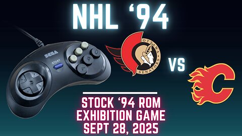NHL '94: Senators (Len the Lengend) at Flames (Ted_HitchCoCk) {Genesis} - Exhibition 181 (OT!)