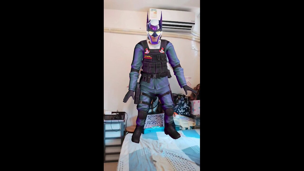 "Dark Night Purple Devil Comes - Dark Purple Batman Limited Edition Character x Modern Military High