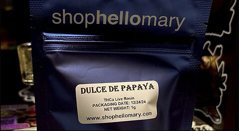 ShopHelloMary Dulce De Papaya Strain, THCa Rosin Review!