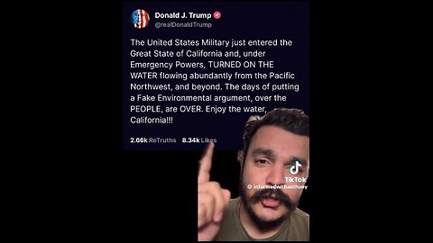 Trump will send US Military to open up the water pipeline