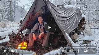 Camping in Snowstorm With No Tent, No Sleeping Bag