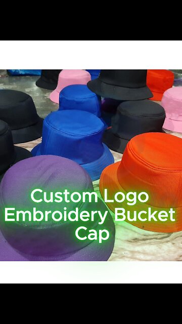 💦 100% Waterproof + Custom Logo Bucket Caps
