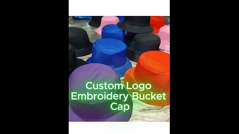 💦 100% Waterproof + Custom Logo Bucket Caps