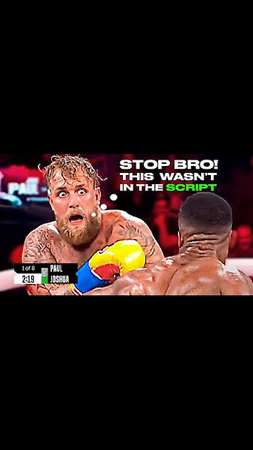 AJ glance at Jake Paul.