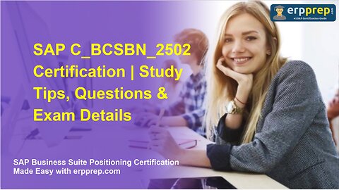 SAP C_BCSBN_2502 Certification | Study Tips, Questions & Exam Details