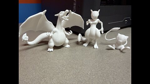 Mew, MewTwo and Charizard
