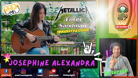 Rocking Fingerstyle Cover Of Metallica's 'Enter Sandman' By Josephine Alexandra #reaction