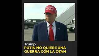 “Ni siquiera un poco”: Trump no cree que Rusia pueda atacar a la OTAN