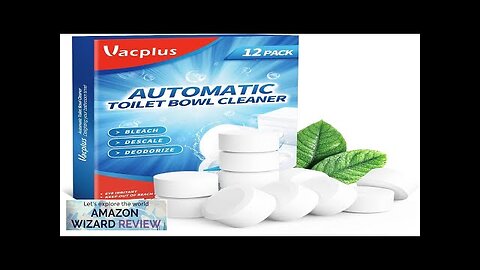 Vacplus Toilet Bowl Cleaner Tablets 12 PACK Automatic Toilet Bowl Cleaners Review