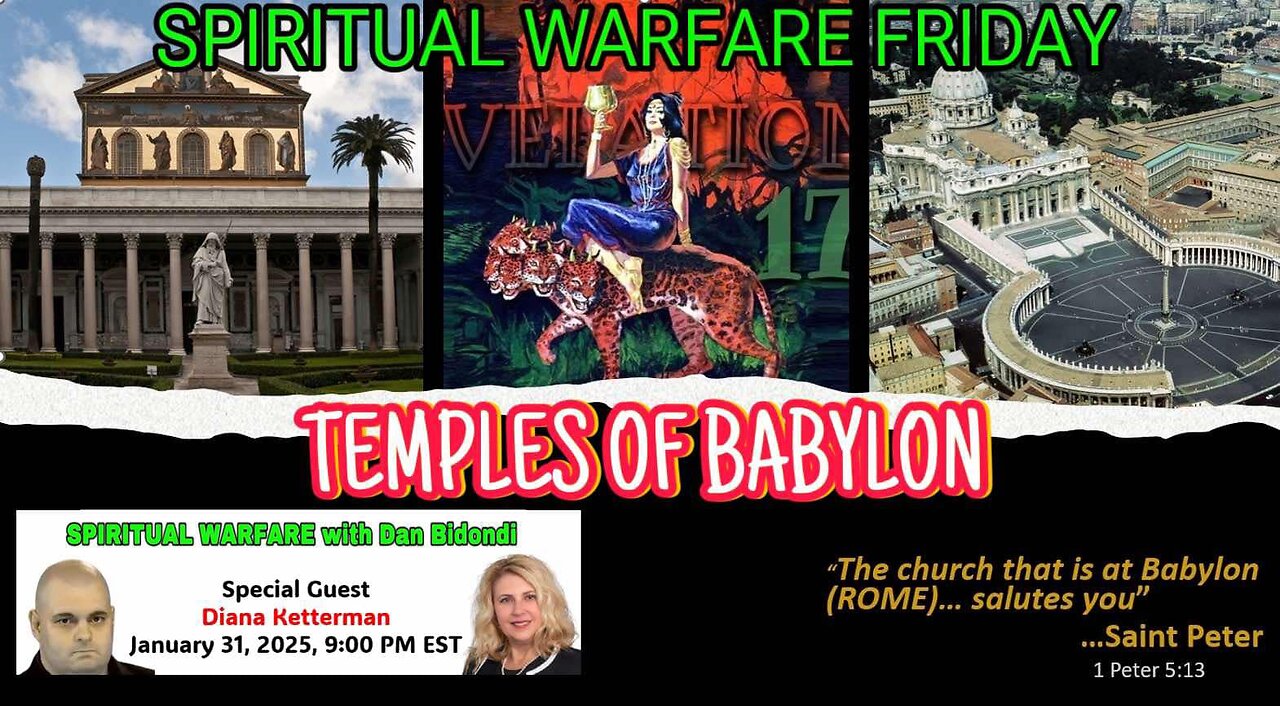 Temples of Babylon - Spiritual Warfare Friday Live 9pm et