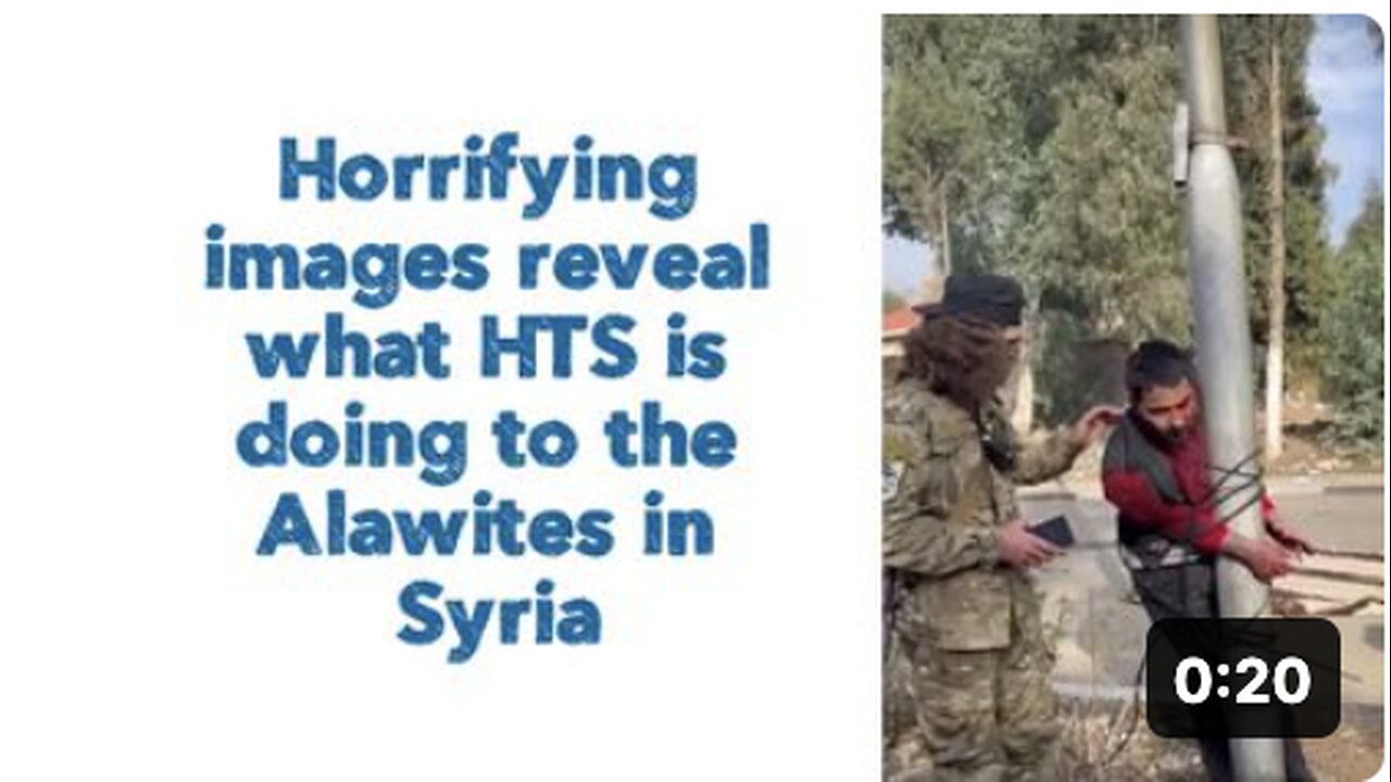 Horrifying images reveal what HTS is doing to the Alawites in Syria