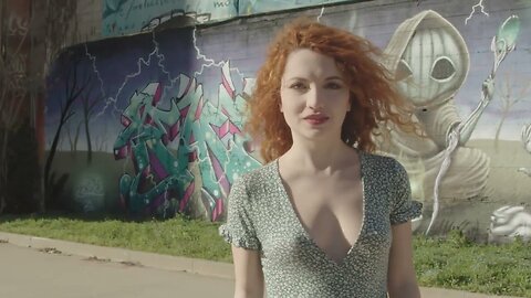 ReadHead ginger Italian fashion glamour model video portrait book in Turin Milan area Italy in 4k