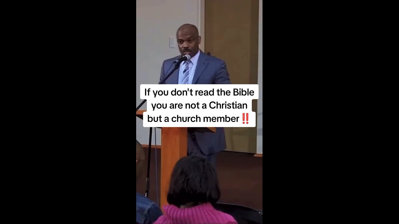 If you don't study the Bible you are a church member not a Christian!