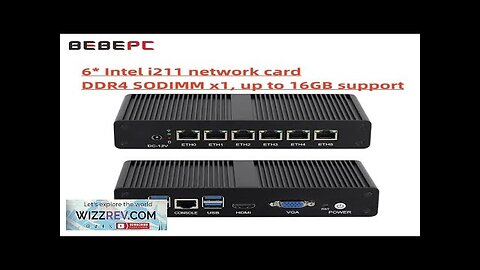 BEBEPC Fanless MINI router Intel 4405U 6*LAN i211 NICS 1*RS232 3/4G module Review