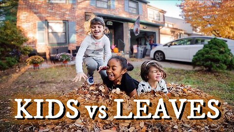 KIDS vs LEAVES!!