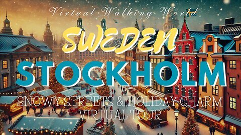 Explore Stockholm in Winter! 🇸🇪❄️ | Virtual Christmas Walking Tour