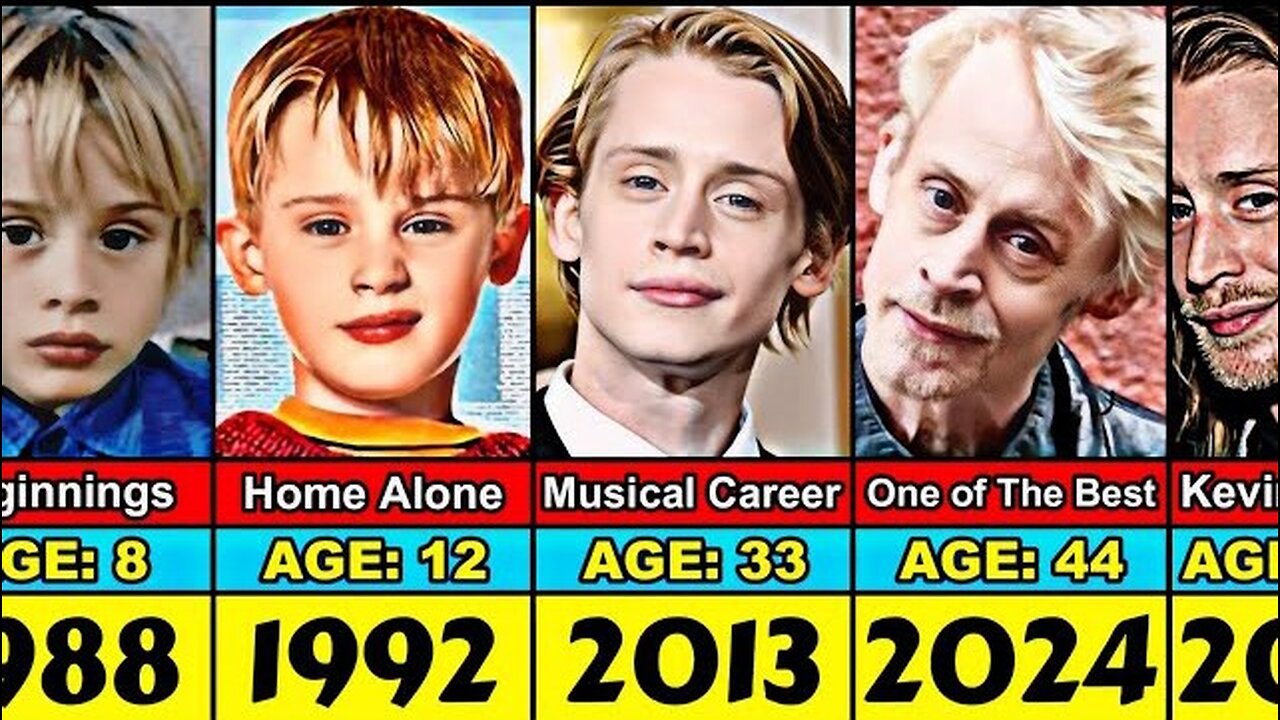 Macaulay Culkin Transformation From 1 to 44 Year Old