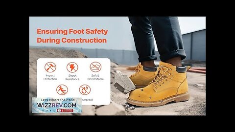 Steel Toe Work Boots US Size 12 Waterproof for Men Slip-Resistant Review