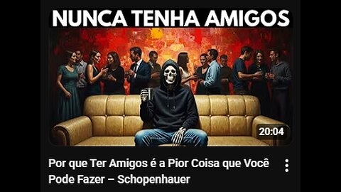 Por que Ter Amigos é a Pior Coisa que Você Pode Fazer – Schopenhauer