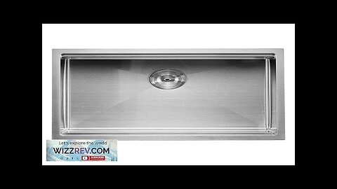 32" Kitchen Sink Undermount Single Bowl Drop-In Basin Stainless Steel Bar Review