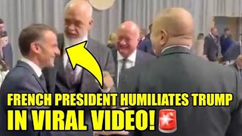 WATCH_ Macron Caught LAUGHING AT TRUMP BEHIND HIS BACK🚨