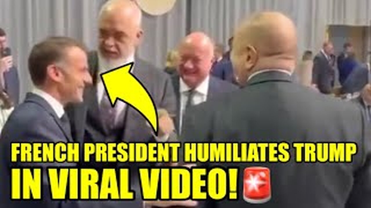 WATCH_ Macron Caught LAUGHING AT TRUMP BEHIND HIS BACK🚨