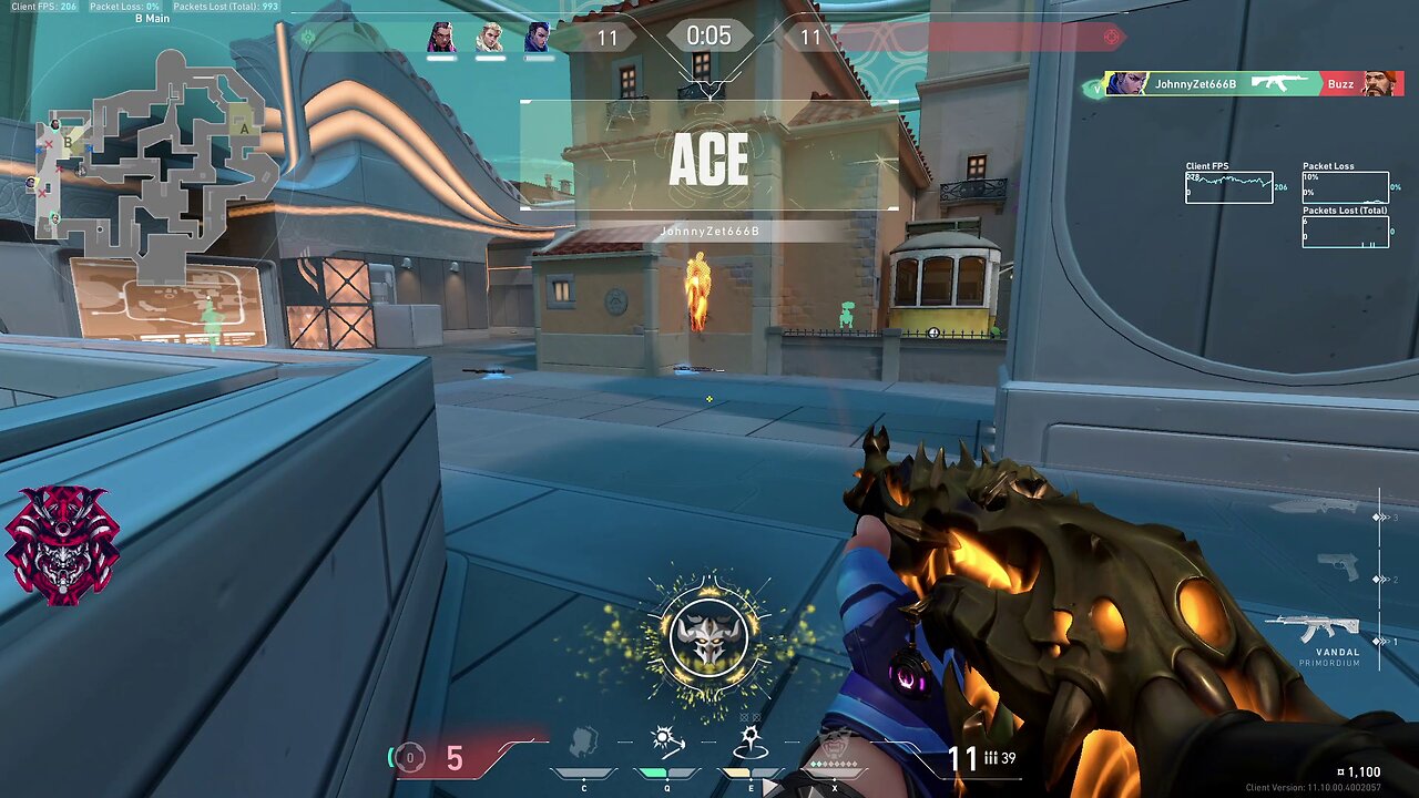 Hard work for an ACE in Valorant