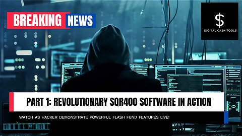 SQR400 Flash Bank Demonstration: Successful Withdrawal Tutorial (Part 1)