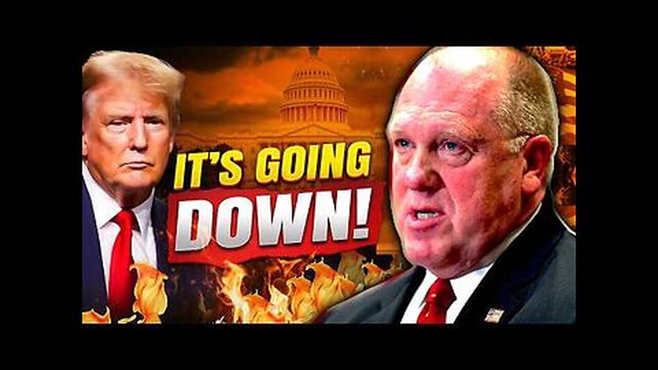 BREAKING- TOM HOMAN JUST DROPPED A MAJOR BOMBSHELL!!!