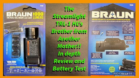 Braun's 1,000 Lumen Tactical Light Clone of the Streamlight TLR-1 HL is Back at Harbor Freight!!