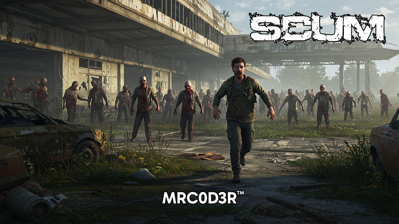 SCUM: Insane Hordes At The Airport, Did I Survive? #gaming