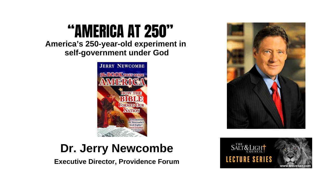 Lecture Series: November 17, 2025 | Dr. Jerry Newcombe