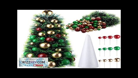 Jenaai Tabletop Christmas Tree DIY Set Mini Foam Cone Craft for Christmas Review